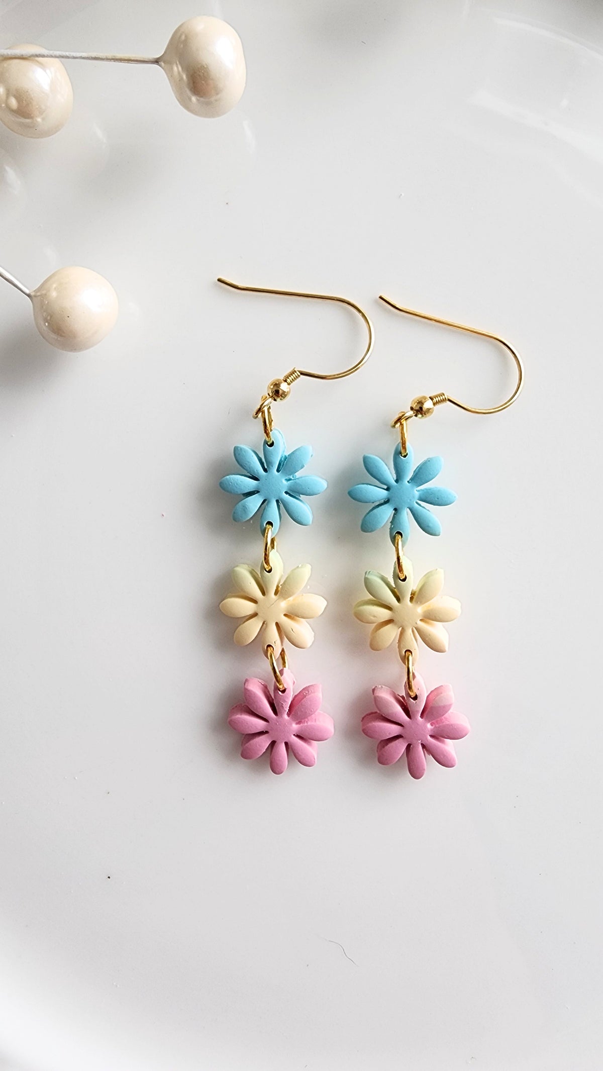 Spring Sorbet Flower Earrings