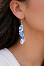 Blue and White Swirl