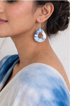 Blue and White Drops - Big