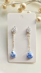 Blue and White Drops - Small