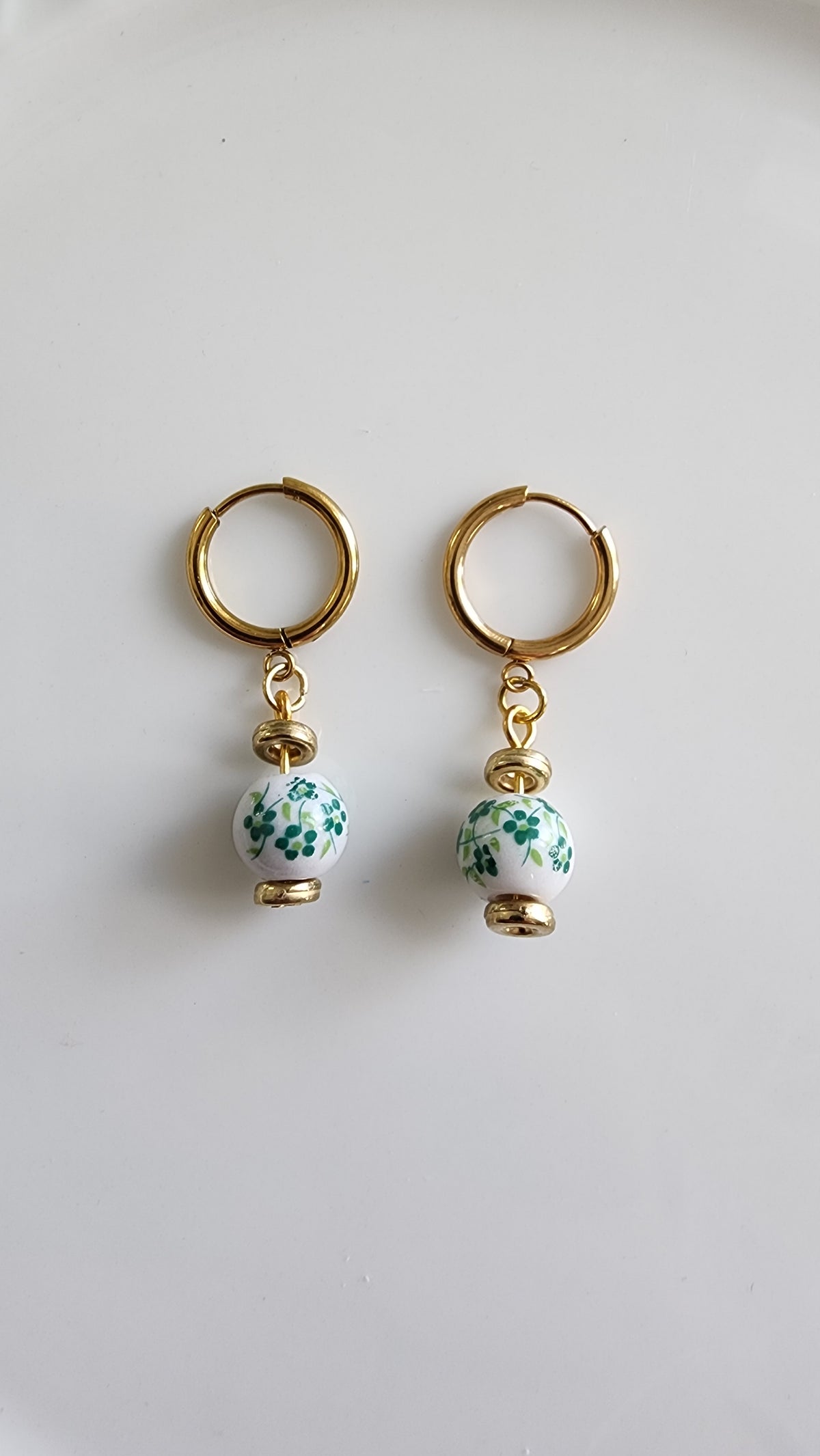 Jade Bloom Hoops
