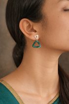 Green Agate Dangles