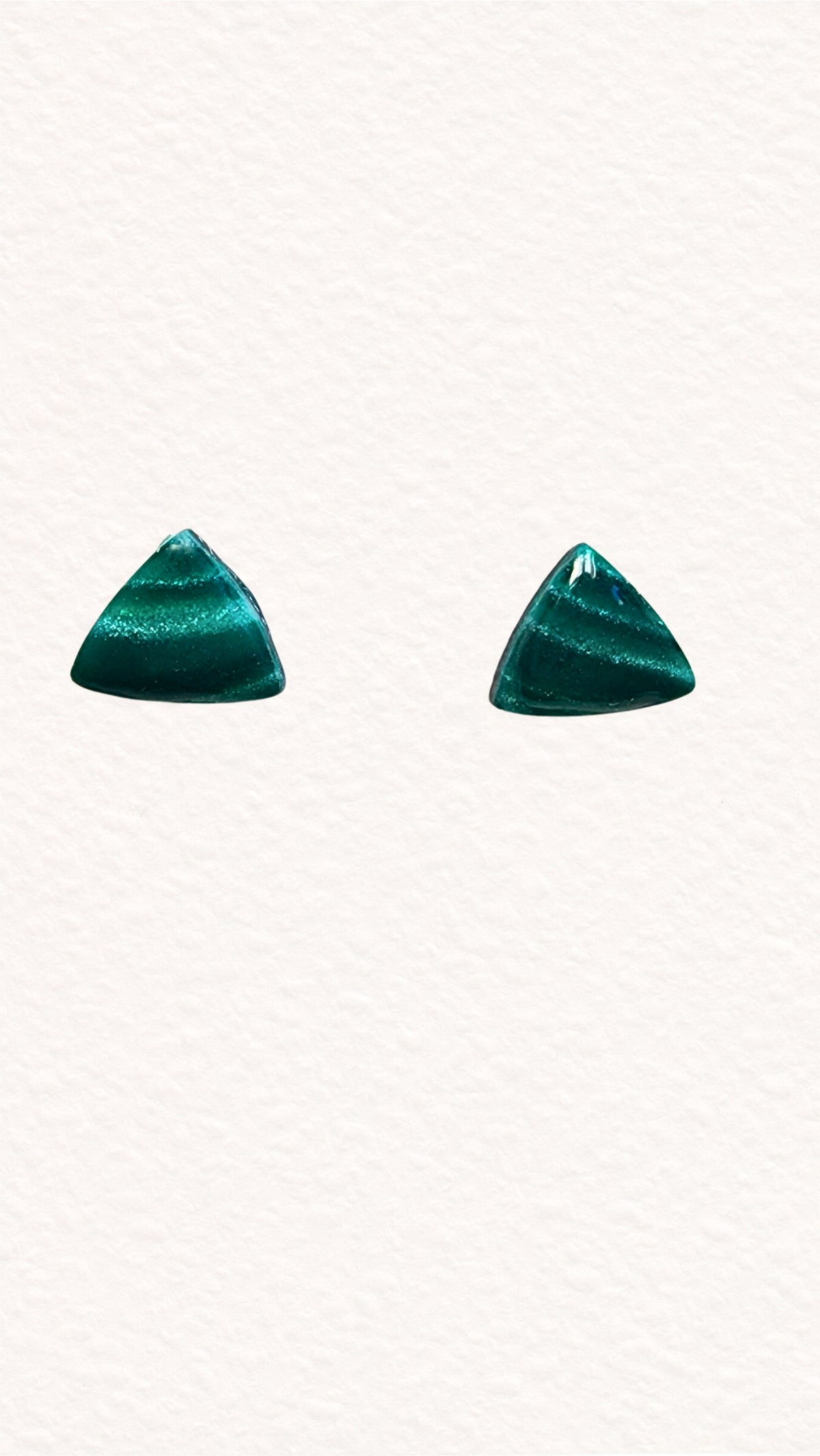 Green Agate Studs