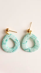 Green and White Drops - Big