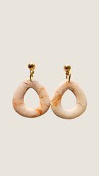 Orange and White Drops - Big