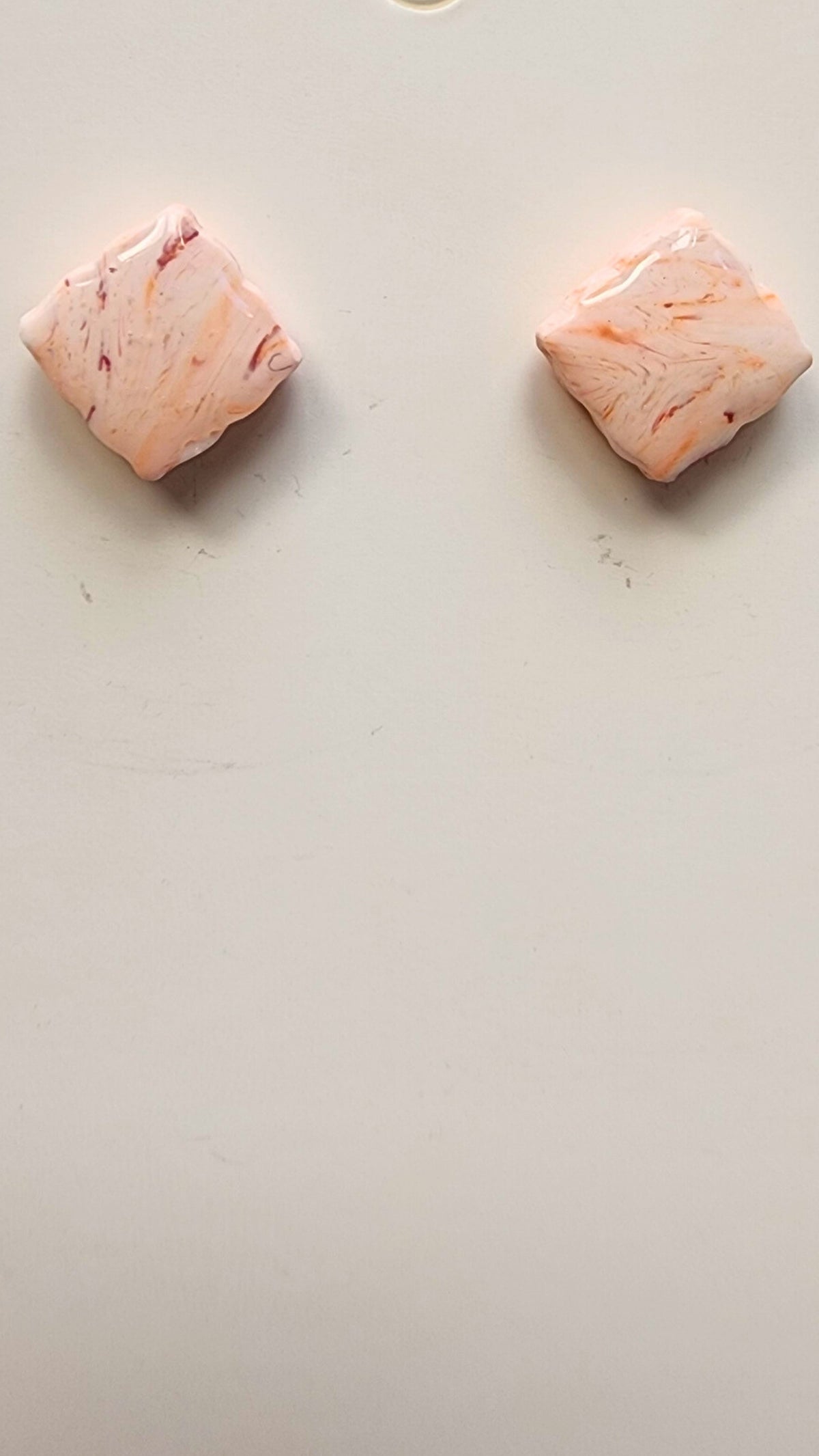 Orange and White Studs