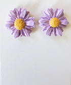 Lavender Daisy Studs